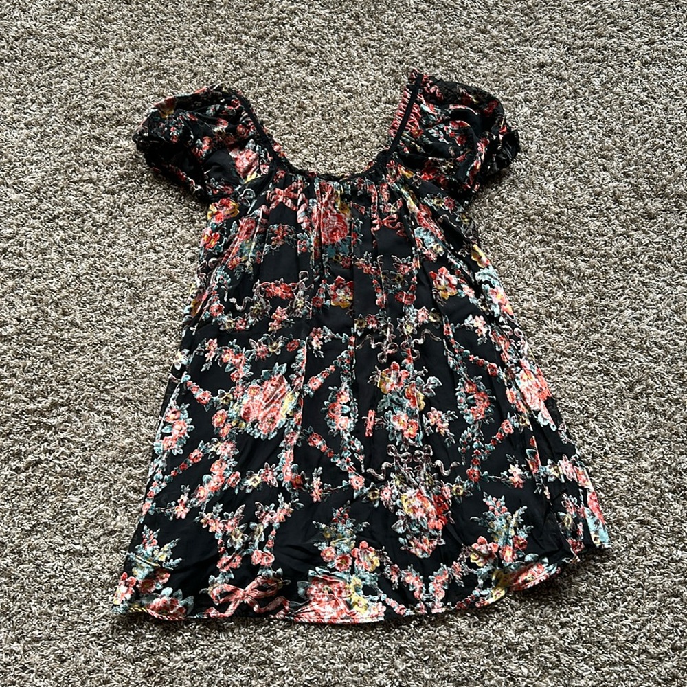 Free People Velvet Baby Doll Dress